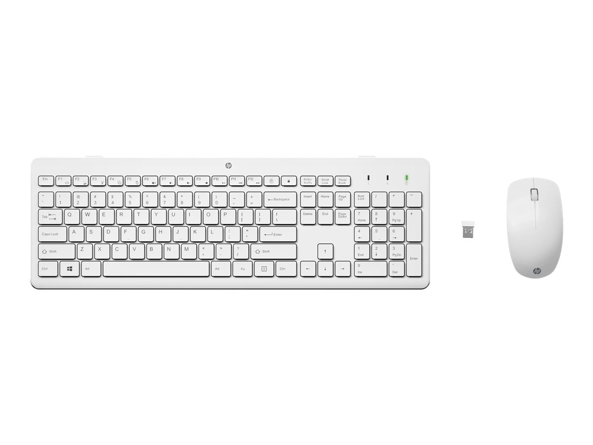 HP 230 Kabellose Maus-Tastaturkombination Weiß