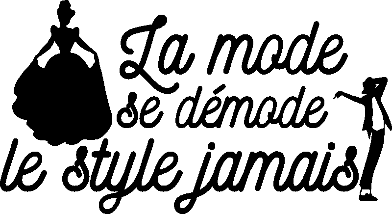 Ambiance-sticker Sticker citation la mode se demode
