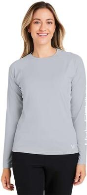 HUK H612L04 Women's LoPro Pursuit T-Shirt in Harbor Mist size Small   90% polyester, 10% spandex