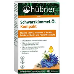 HÜBNER Schwarzkümmel-Öl Kompakt Kapseln 30 St