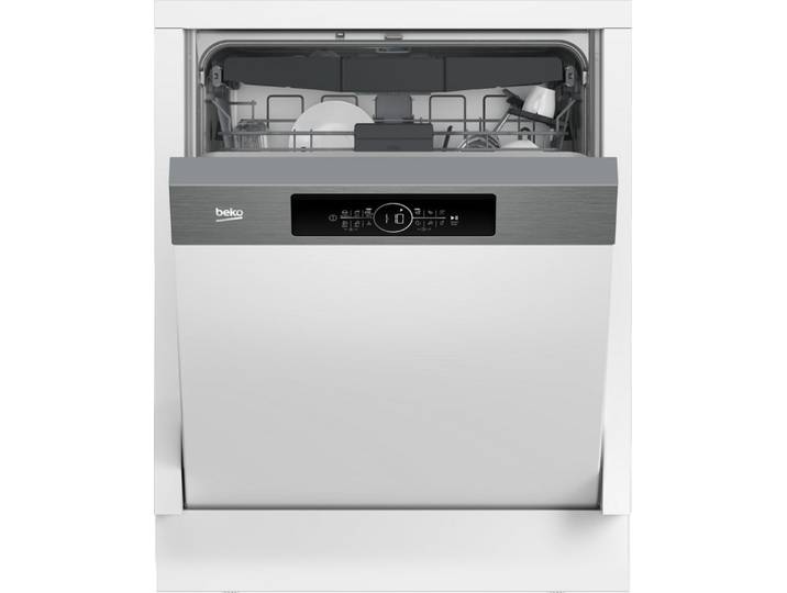 BEKO teilintegrierbarer Geschirrspüler BDSN16R46W, 9,5 l, 15 Maßgedecke, Quick&Shine – schnelle Reinigung mit optimaler Trocknung