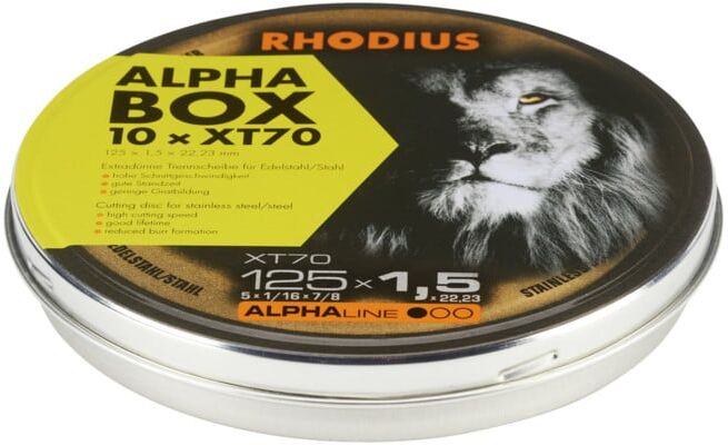 Disque de tronçonnage extra-fin Rhodius XT70 BOX (211083)