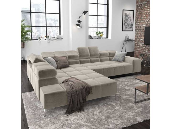 HOMELIV. Ecksofa Cambridge 321x216x85cm Velours