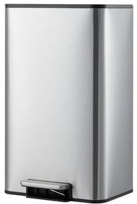 Garvee Slim Stainless Steel Trash Can, Soft-Close Lid & Pedal, Space-Saving Garbage Bin for Kitchen, Bathroom, Office