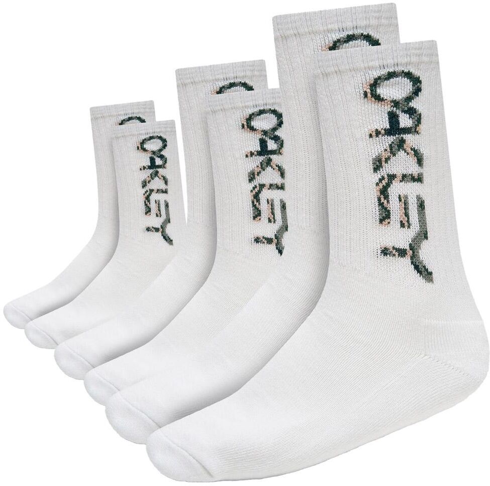 Oakley  - B1B Socks 2.0 (3 Pcs) White - M - Chaussettes