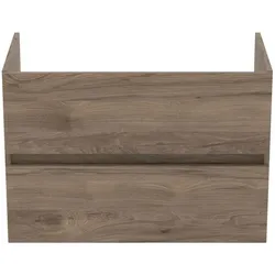 Ideal Standard Eurovit Plus Möbeldoppelwaschtischunterschrank R0263Y9 Nussbaum geflammt, 80x44x55cm, 2 Auszüge