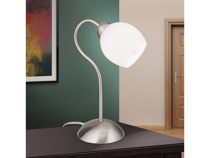 Nachtkastlamp - nachtlampje Doma, alu / grijs / zink, Woon-/ Eetkamer, metaal, Tafellamp