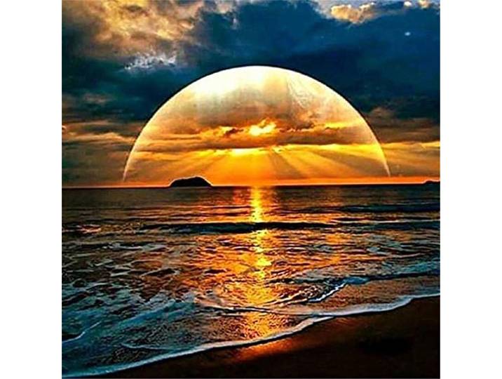 Yingxin34 Klassisches 5000 Teile Puzzle - Sonnenuntergang und Strand Puzzles für Erwachsene Puzzle 5000 Teile für Erwachsene Jugendliche-61.61x41.53 Zoll (156.5 x 105.5cm)