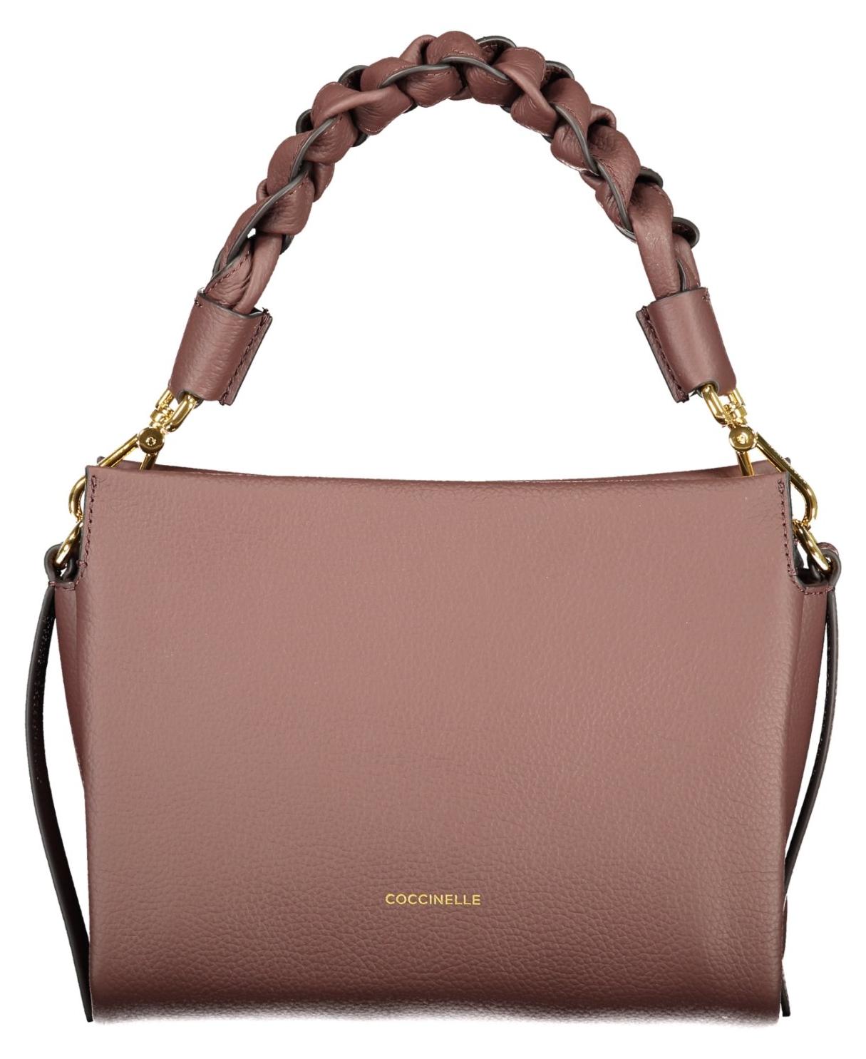 Elegante braune Damen-Tasche mit abnehmbarem Schultergurt und Reißverschluss