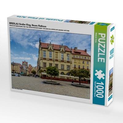 CALVENDO Puzzle BRESLAU Großer Ring, Neues Rathaus 1000 Teile Puzzle quer | 1000 Teile Lege-Größe 64 × 48 cm Foto-Puzzle für glückliche Stunden