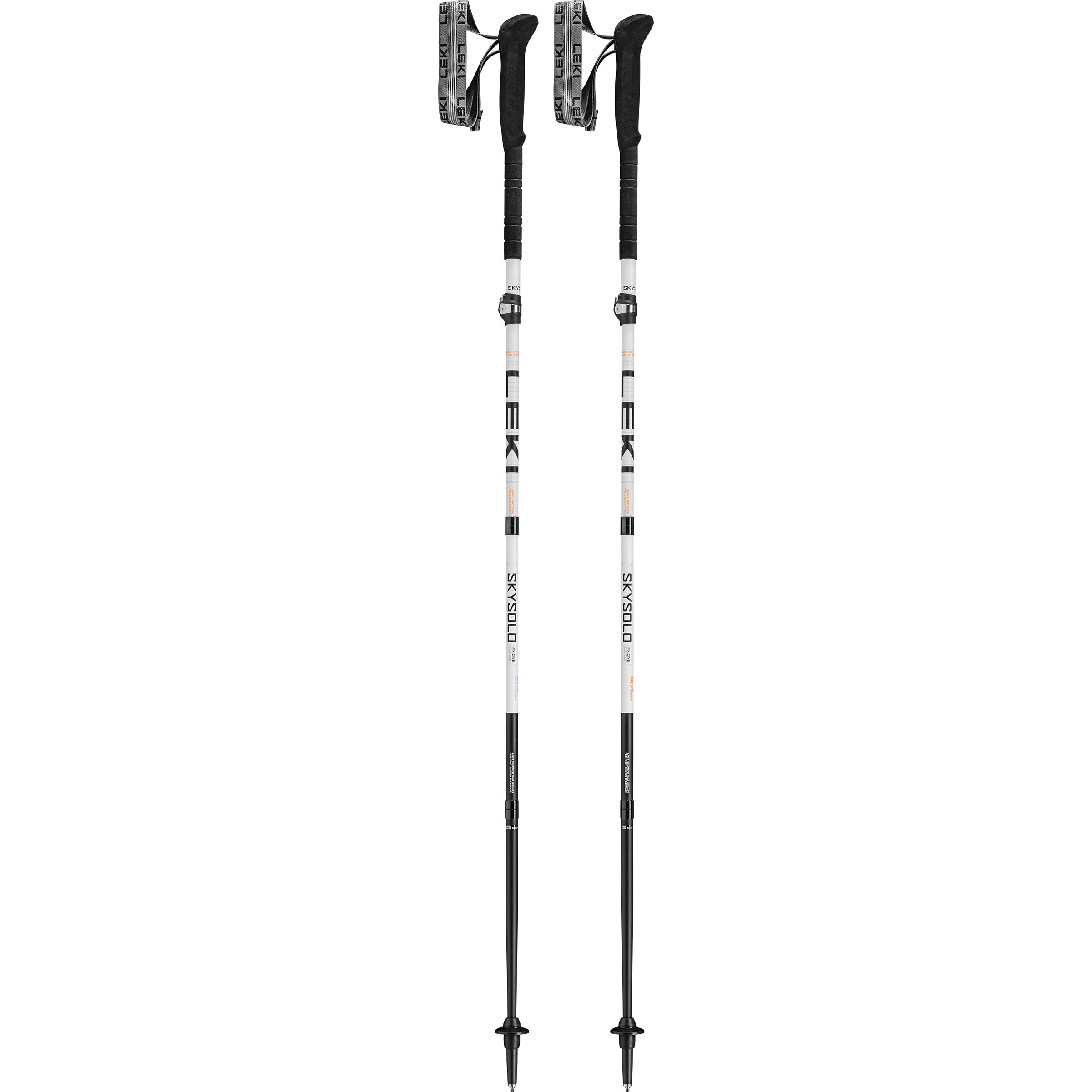 Leki Skysolo FX.One Carbon Trekkingstöcke Wanderstöcke & Trekkingstöcke weiss Größe 110CM Camping