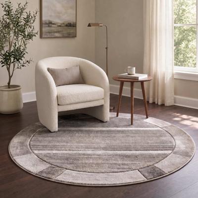 MDA Rugs Urben Veil Collection Abstract Grey/Blue Modern Area Rug