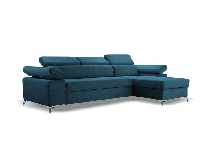 Ecksofa BARDI Rechts Blau (Noel 16)