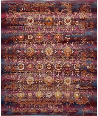 Nourison Vintage Kashan Abstract Distressed Area Rug
