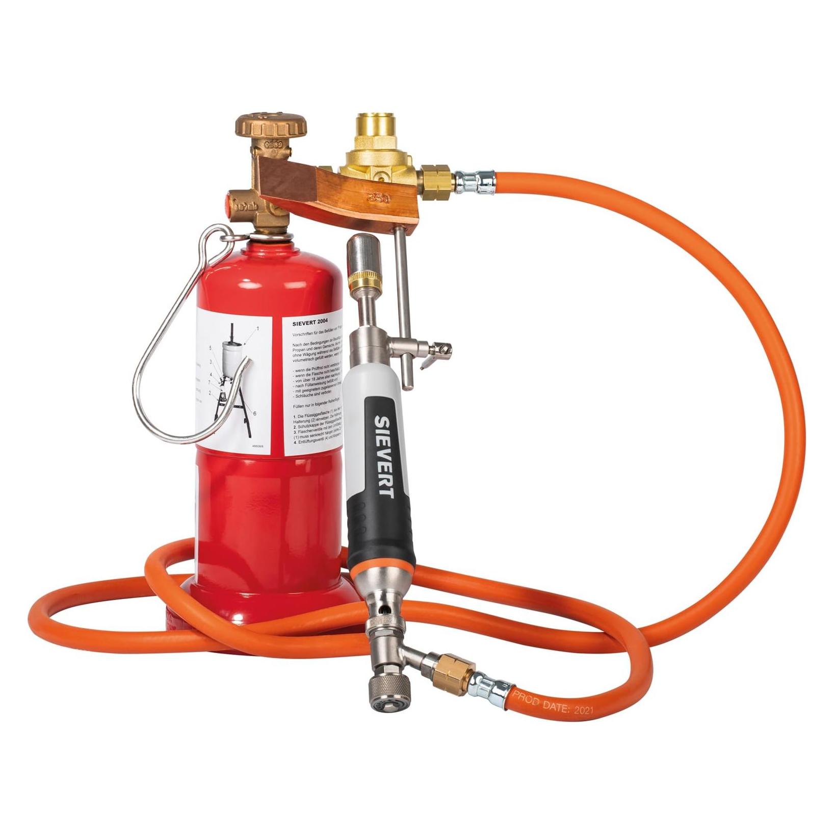Sievert Weichlötanlage Pro 95 Titanium mit Zubehör gekröpft (Lötlampe) (756070)