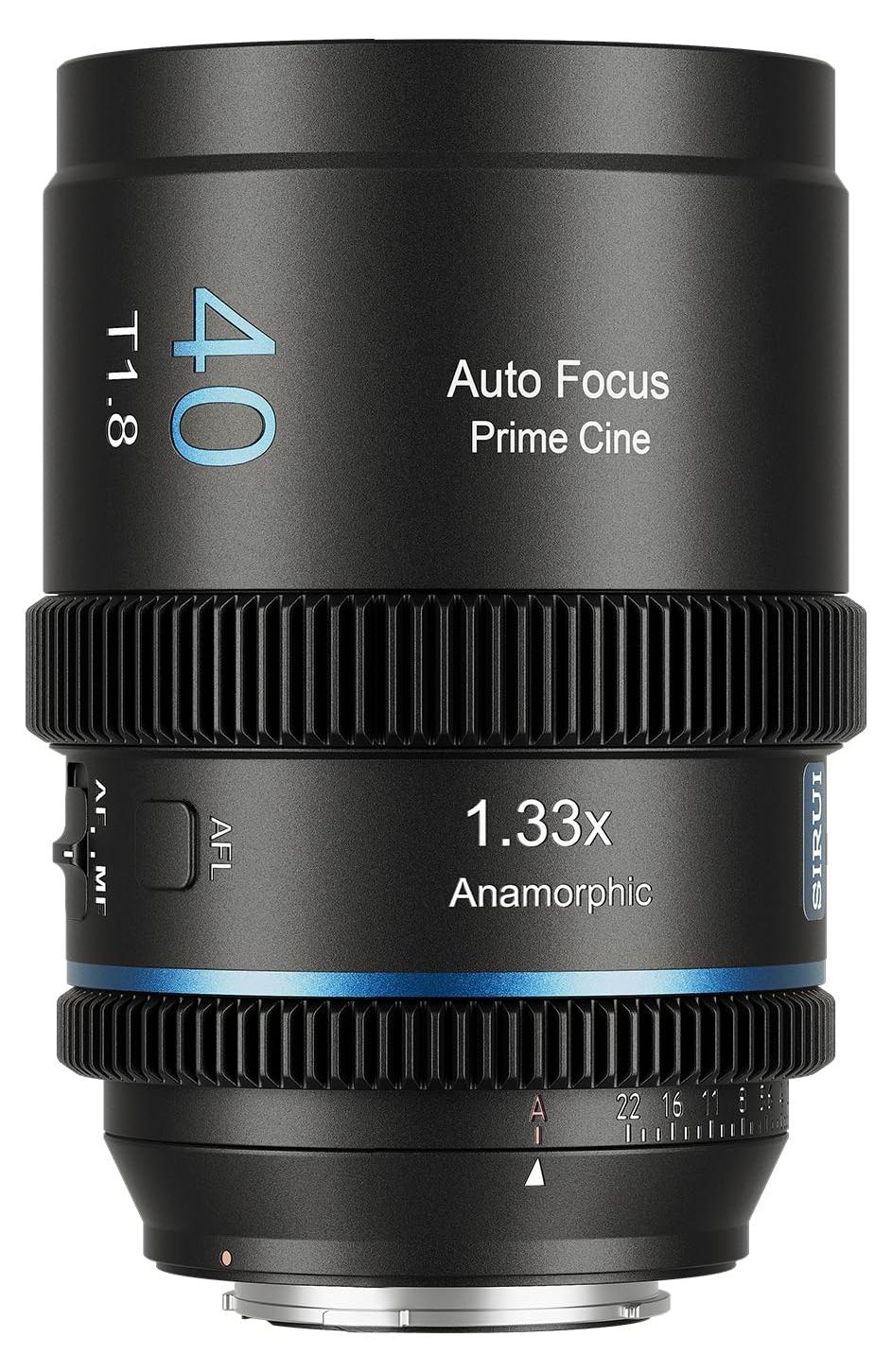 Anamorfe Linse - Anamorphotisches Objektiv 40 mm, Blende T1.8, 1,33x Vergrößerung, E-Mount