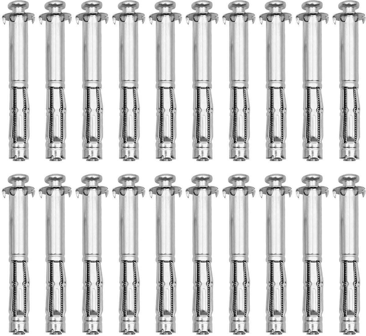 Hollewandpluggen - 20 stuks metalen spreidpluggen voor gipsplaten