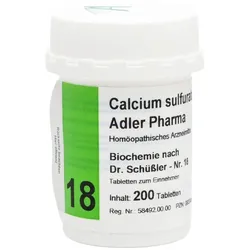 Calcium sulfuratum D12 Adler Pharma Nr.18, Tablette 200 St Tabletten