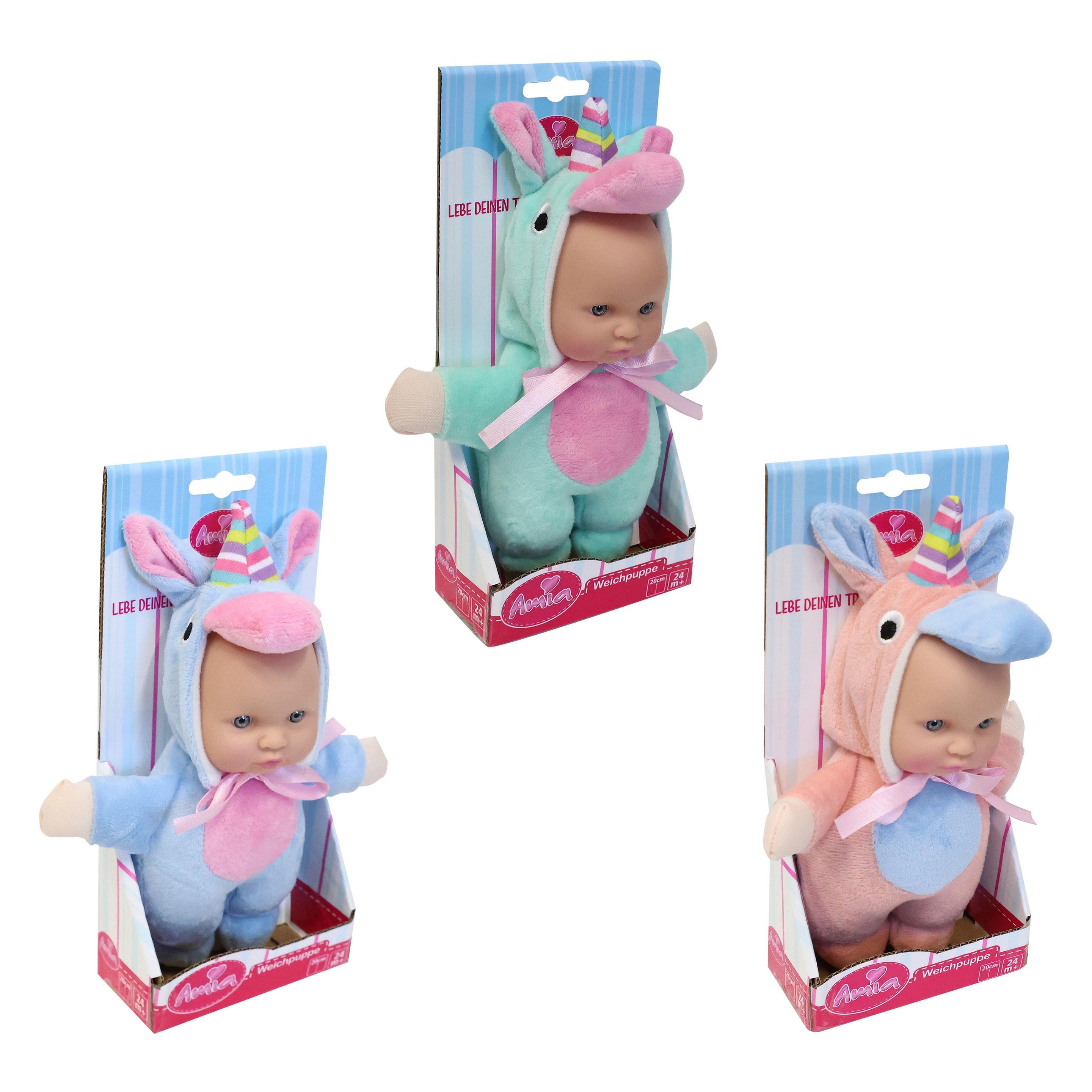 zz_ArchivedByPCD_Vedes AM weisshpuppe mit Einhornmütze, 20cm (58100296)