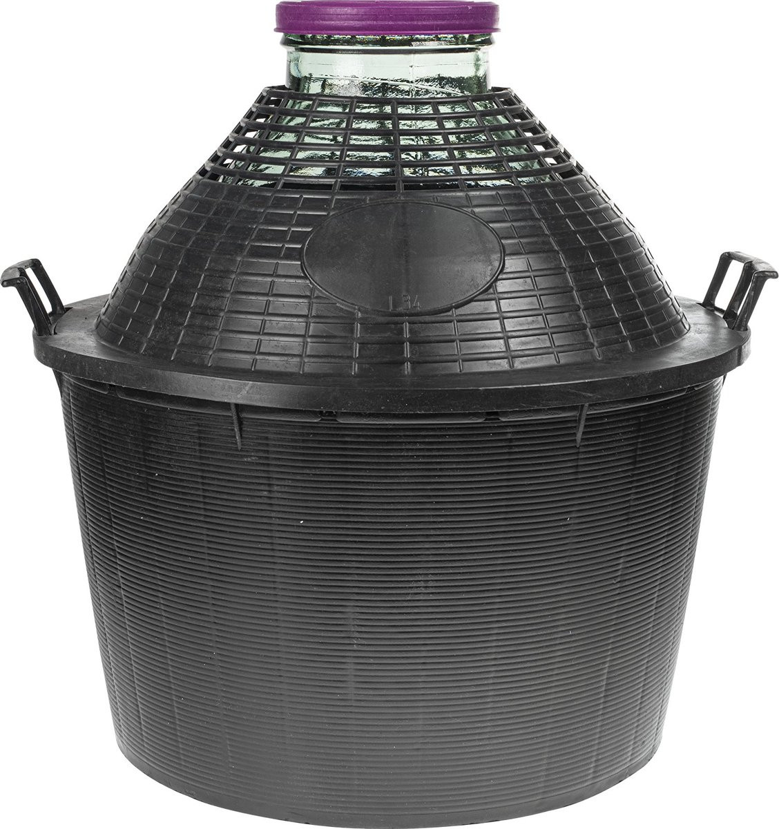 Mandfles 34 liter met brede hals voor fermentatie en gistingsprocessen