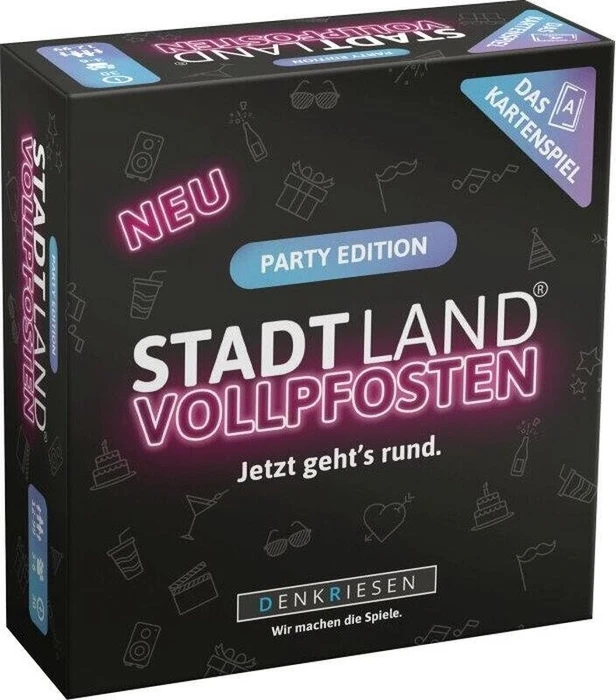 Denkriesen STADT LAND VOLLPFOST Das Kartenspiel - PARTY EDITION