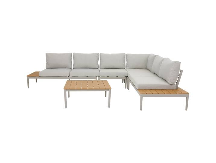 Gartenlounge Florida hellgrau Aluminium B 314.5 cm T 246.5 cm