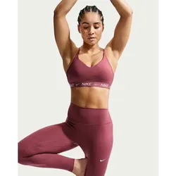 Nike Damen BH Da Nike Indy Sport-BH mit leichtem Halt, Polster und verstellbarer Passform, Größe L in Schwarz Schwarz