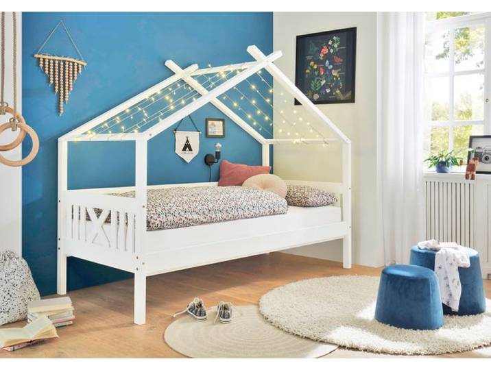 Bett Susa 90 x 200 cm Weiß Holz