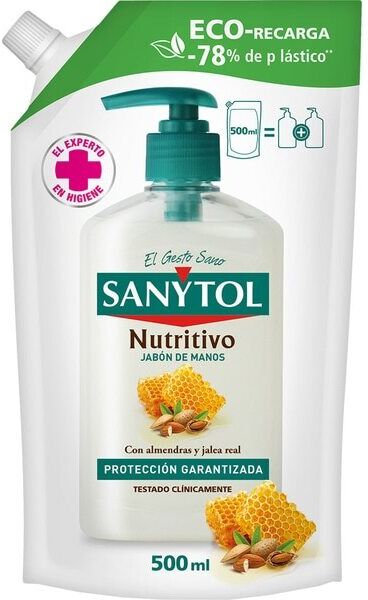 Sanytol Refill for Eco Nutritive Antibacterial Soap 500 ml