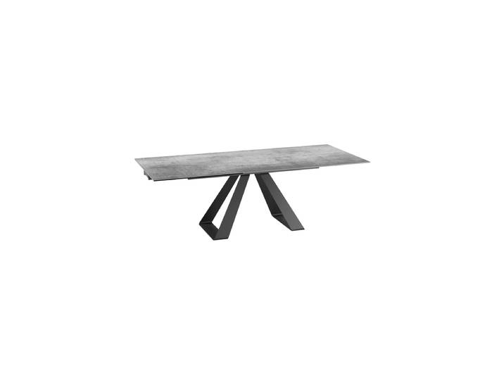 Ausziehbarer Designer Esstisch „Ascension“ aus Keramik, in verschiedenen Grössen Silver 150-230 x 100 cm Akante Design