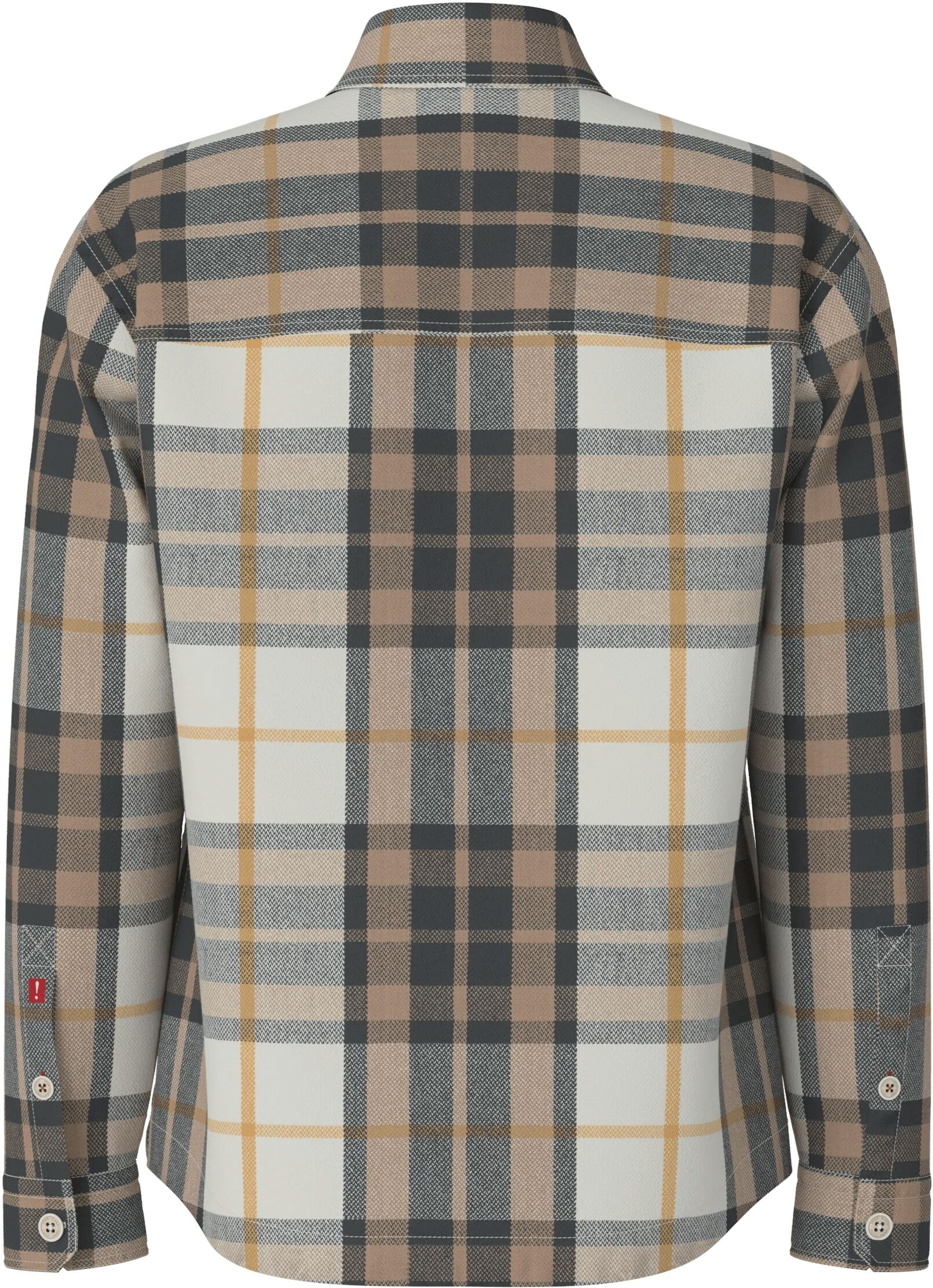 Langarmhemd JOOP JEANS "Hadi", Herren, Gr. M, N-Gr, braun (natural), Web, Obermaterial: 100% Baumwolle, kariert, regular fit taillenbedeckt, Rundhals, eingesetzt Manschette, Hemden Langarmhemd, Regular fit mit Karomuster