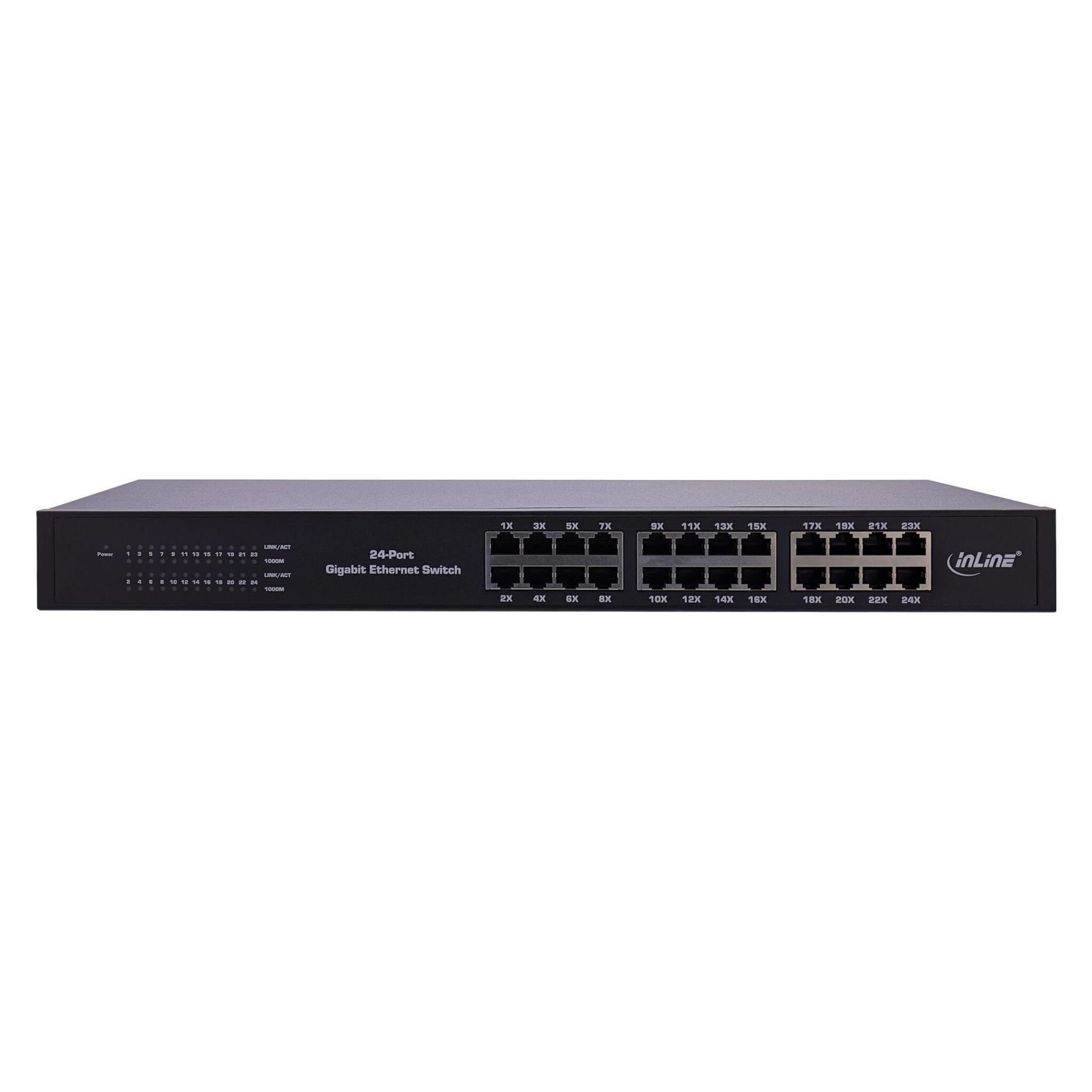 InLine Gigabit Netzwerk Switch 24-Port (24 Ports) (32324O)