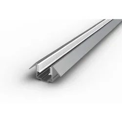 Rutec Projekt Zubehör FÜR LED Strips VARDAflex NEAO / Platin SVQ/TVQ - Eckprofil, 45° Winkel, 200cm RUP-PFH351