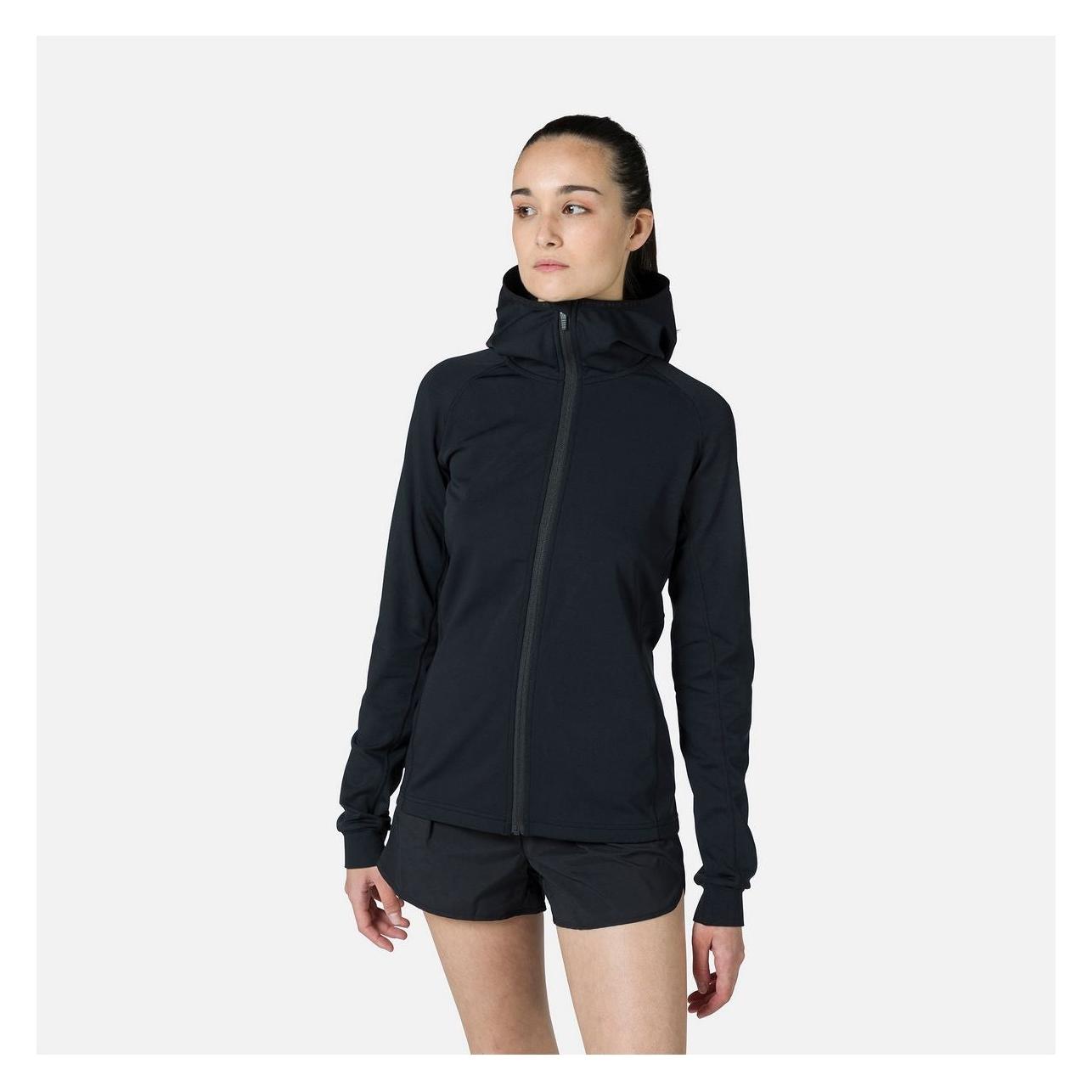 Rossignol Hoodie Damen Mid Layer Thin Full-Zip - black (L) (RLMWL34-200)