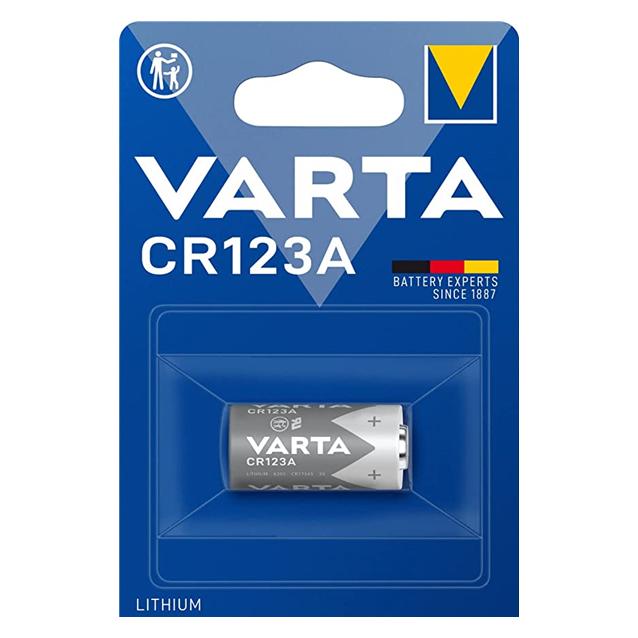 Varta UNI Knopfbatterie für Maginon NV 400DC (1 Stk., CR123A, 1430 mAh) (06205 301 401)