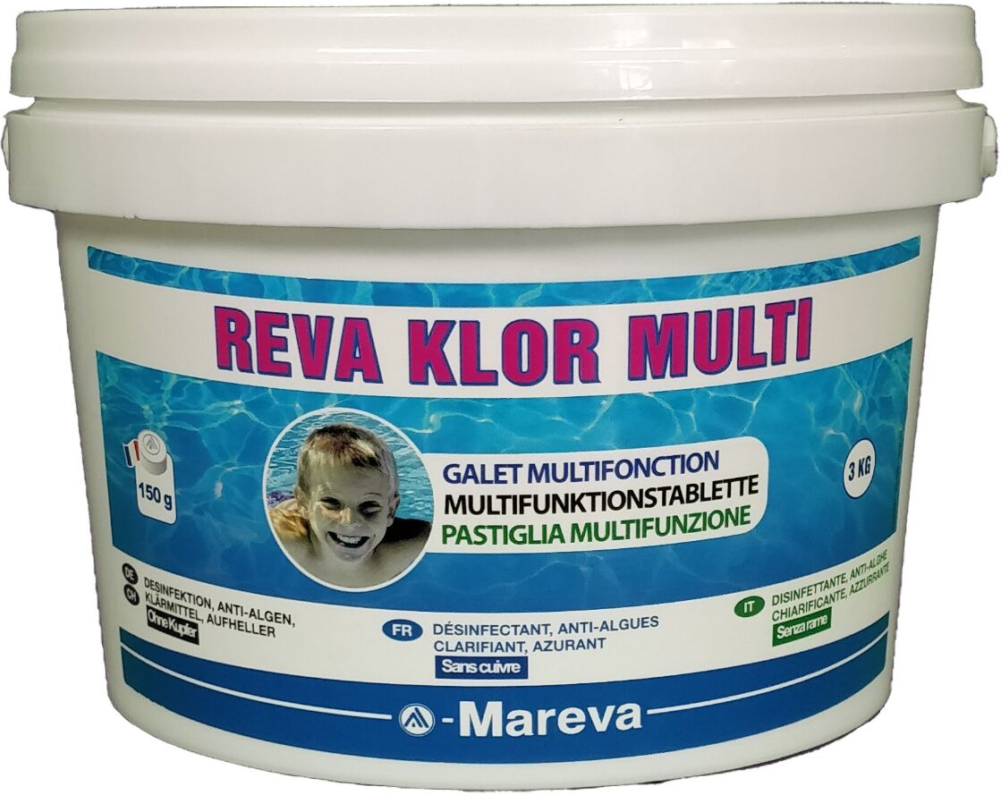 Traitement Mareva REVA-KLOR MULTI GALET 150g 83% sans cuivre