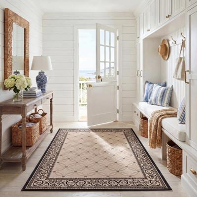 SAFAVIEH Courtyard Laurene Waterproof Patio Backyard Rug
