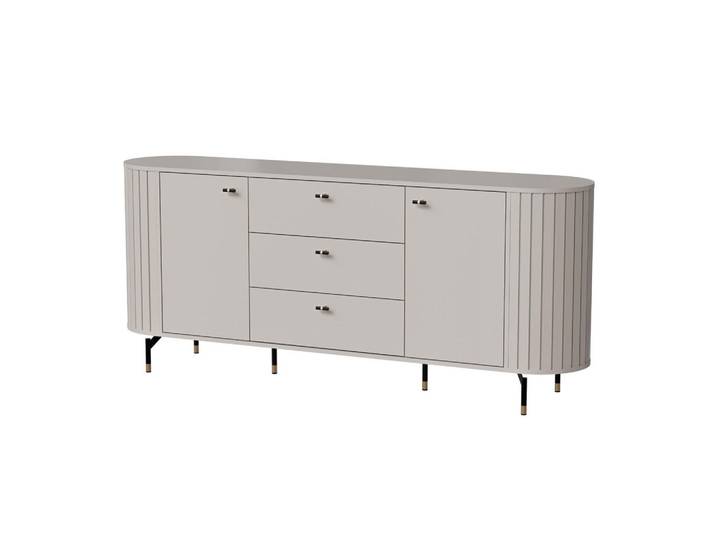 Feldmann-Wohnen Sideboard Zama kaschmir 190 / 40 / 81 cm, Kaschmir, 2 Fächer, 3 Schubladen, 190x81x40 cm, Kleinmöbel, Kommoden, Sideboards
