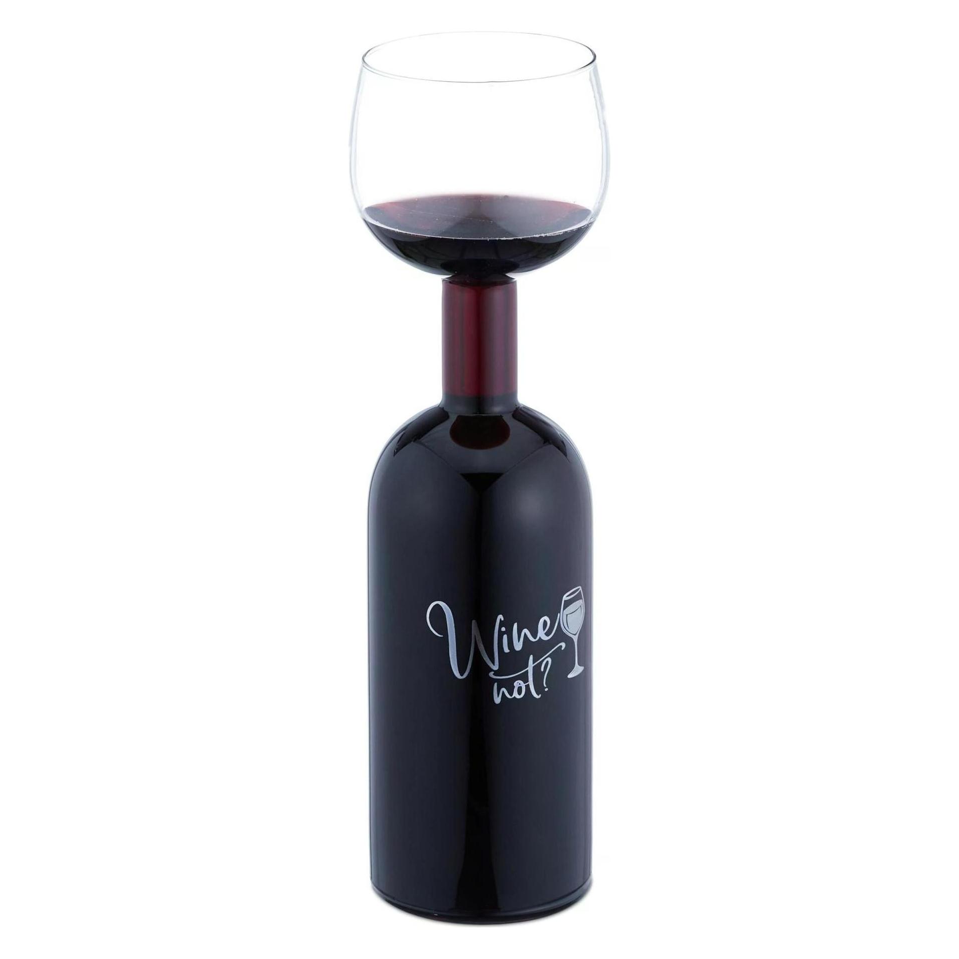 Relaxdays Weinflasche (75 cl, 1 Glas) (4052025474751)