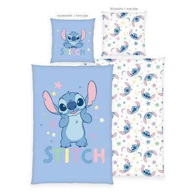 Klaus Hering 4481613050 - Disney Bettwäsche, Stitch, 80x80+135x200 cm
