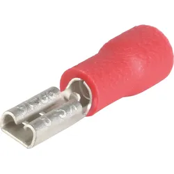 VT FSH-R-2,8 - Flachsteckerhülse, Breite: 2,8mm, rot