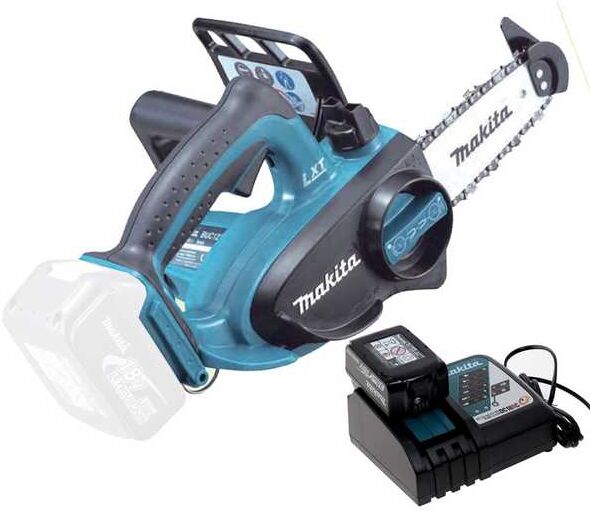 Makita DUC122 LXT - Batteriebetriebene Elektro Kettensäge 18V 3Ah -  Schwert 11.5 cm
