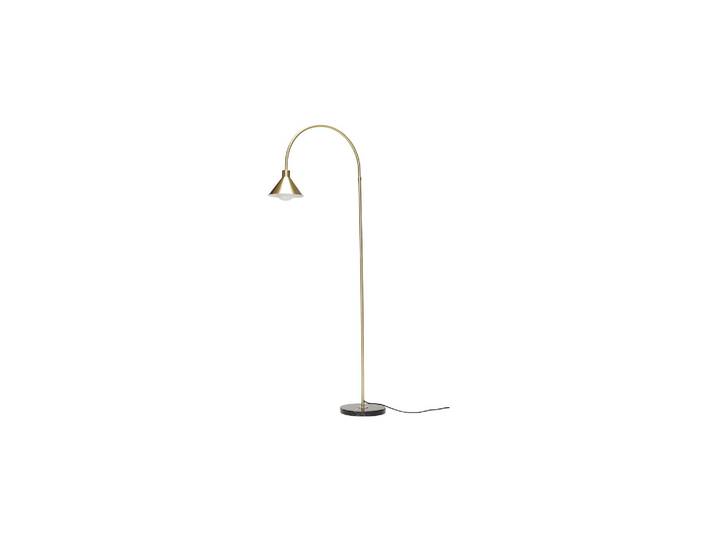 Lampadaire en laiton doré, socle en marbre, E27, arc - Hübsch, Pi