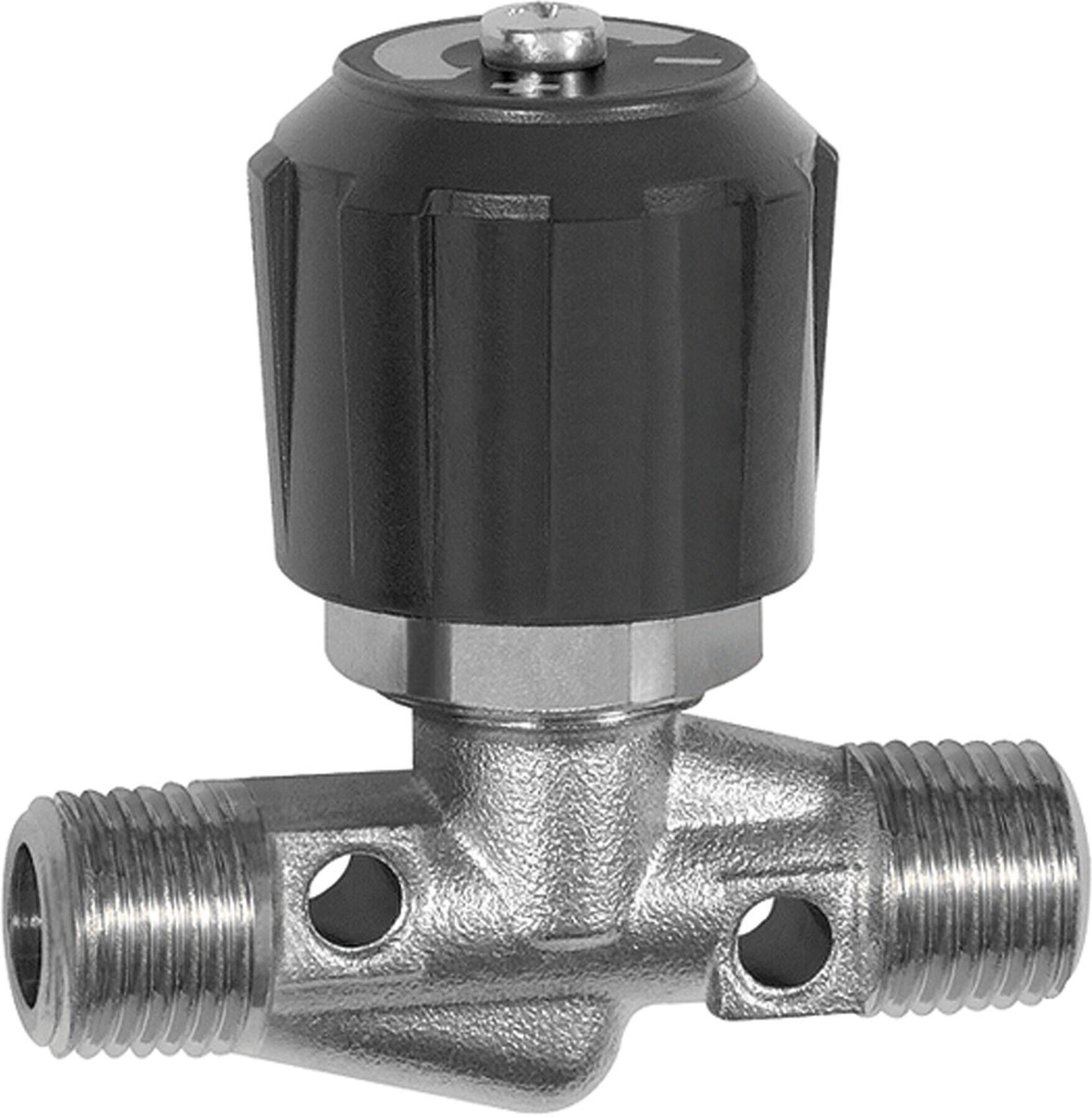 Riegler Nadelventil, Messing vernickelt, AG/AG, R 3/8, DN 8 (213.41-N)