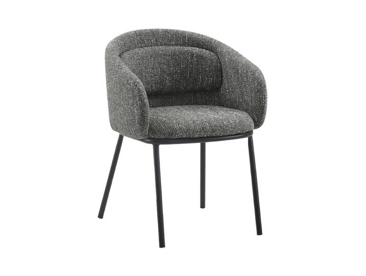 Design Stuhl „Florenzo“ mit Armlehnen Grau Invicta Interiors
