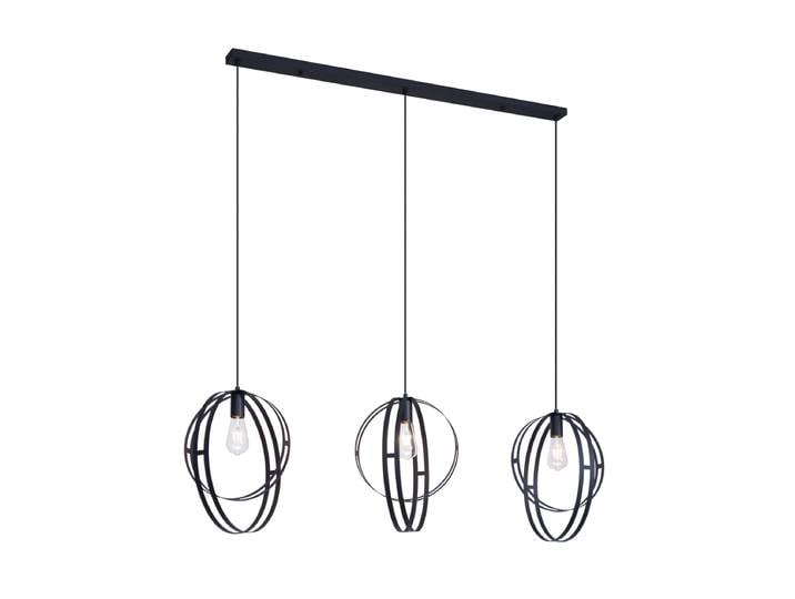 Smart hanglamp zwart langwerpig 3-lichts incl. Wifi G95 - Indu