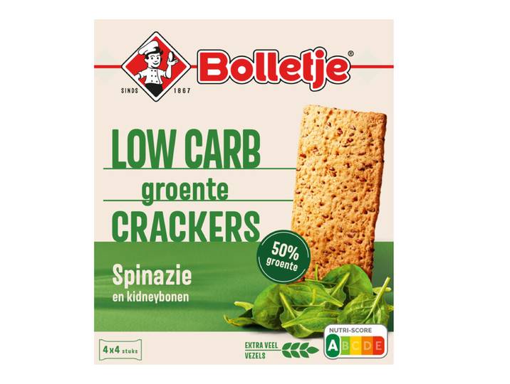 Bolletje Groente Crackers Met Spinazie - 16 pcs
