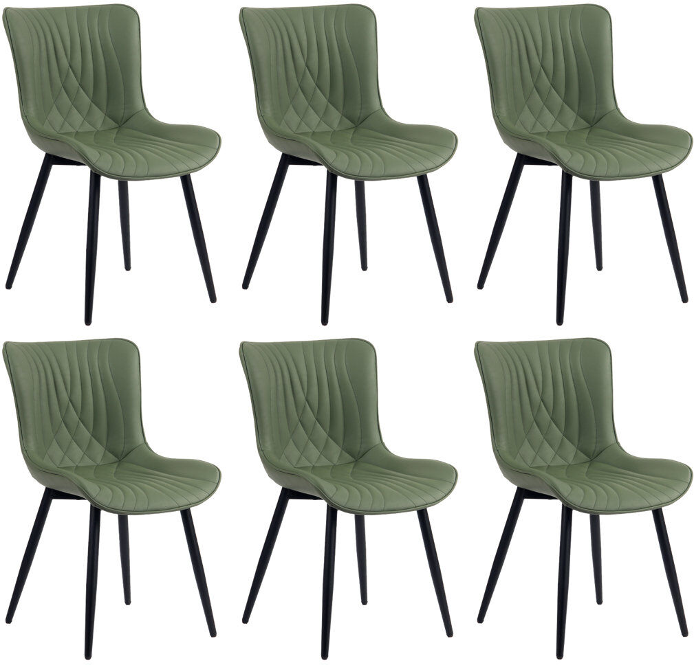 Blue Elephant Comfortable Padded Dining Chairs with Back Easy Assembly Upholstered Side Chair, Accent Chairs for Kitchen, Dining Room Green 81cm H X 49cm W X 45cm D