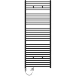 LuxeBath ECD Germany Badheizkörper 750x1800 Anthrazit | elektrisch 900W, gerade, Seitenanschluss