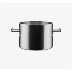 Alessi Kochtopf CONVIVIO silberfarben, Pfanne + Kochtopf, Silber